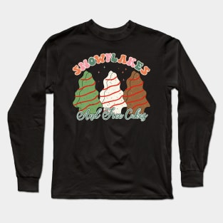 Snowflakes And Tree Cakes Long Sleeve T-Shirt